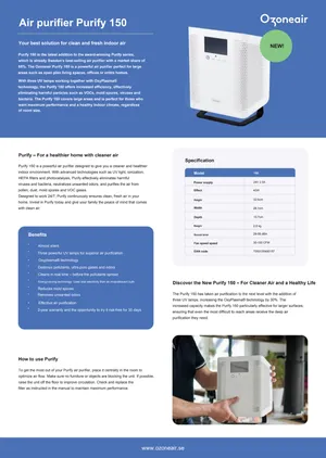 Ozoneair Purify 150 — 8
